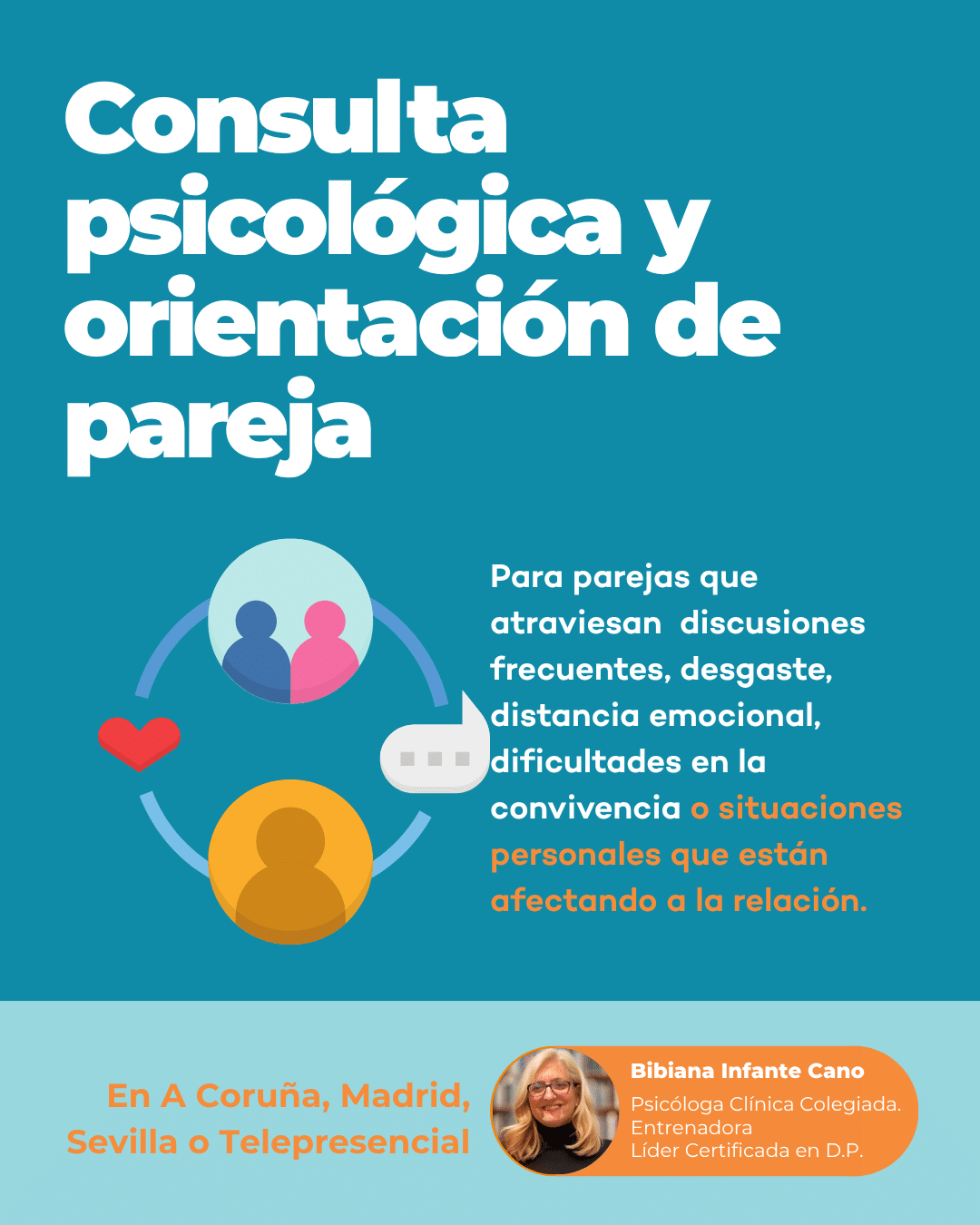 Consulta psicológica y orientación de pareja con Bibiana Infante